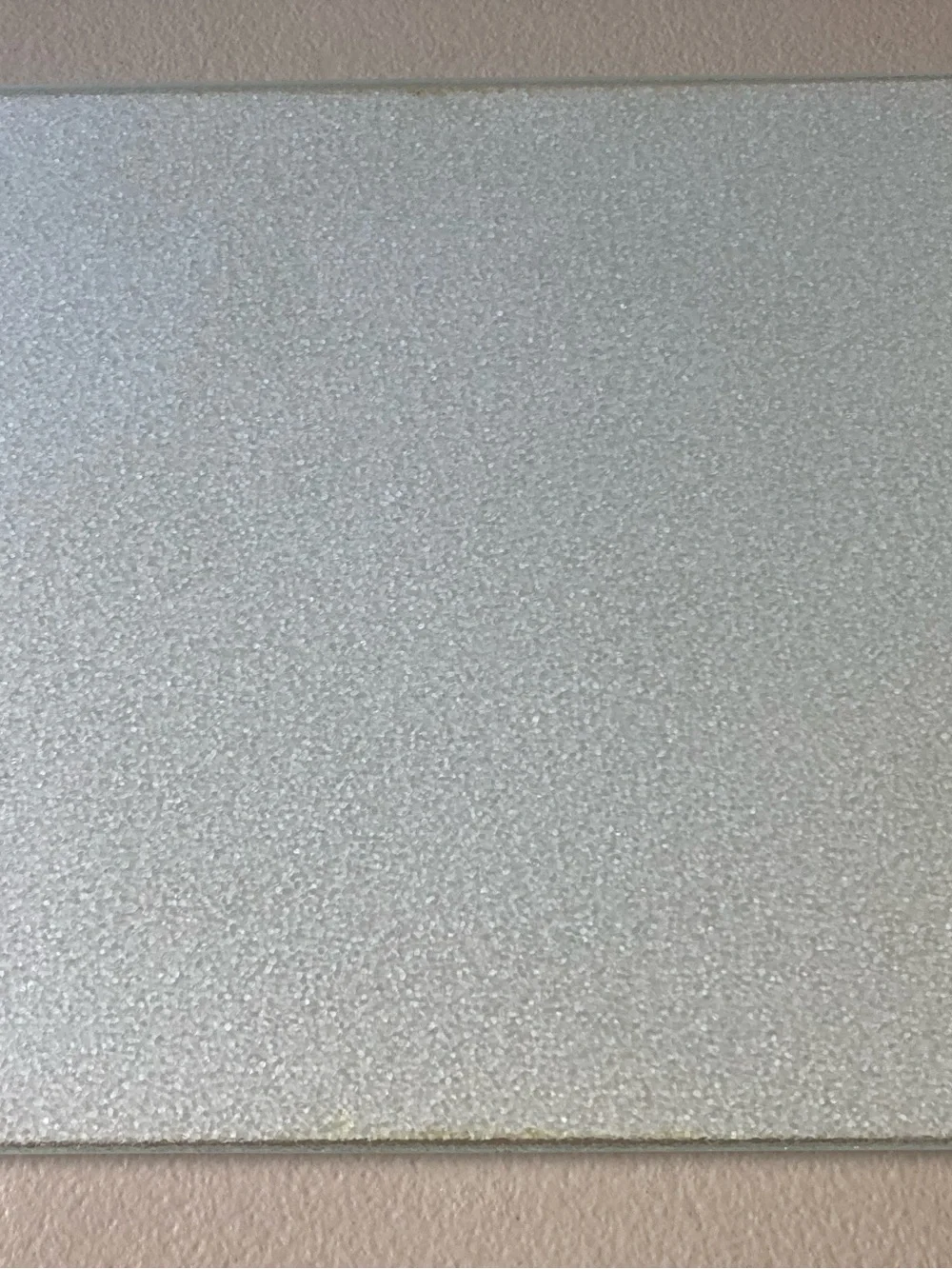 Plastic Glass Rectangular Cooling Plate Panel, White w/ 4 Spacers